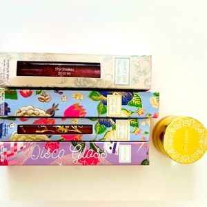 Winky Lux bundle: 4 lip glosses and a mini exfoliator (all new)